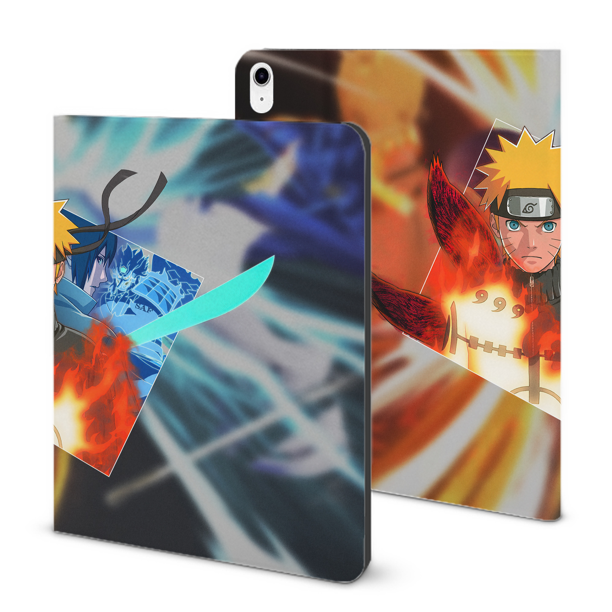 （画像用） NARUTO -ナルト- NARUTO -ナルト- 疾風伝 IPad ケース ブック型 PUレザー TPU 耐衝撃 軽量 薄型 ペン収納なし 全面保護 IPad 各モデル対応